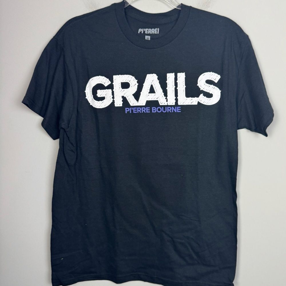 PIERRE BOURNE | NEW Grails Tour Merch Black Short Sleeve T-Shirt Unisex Size M